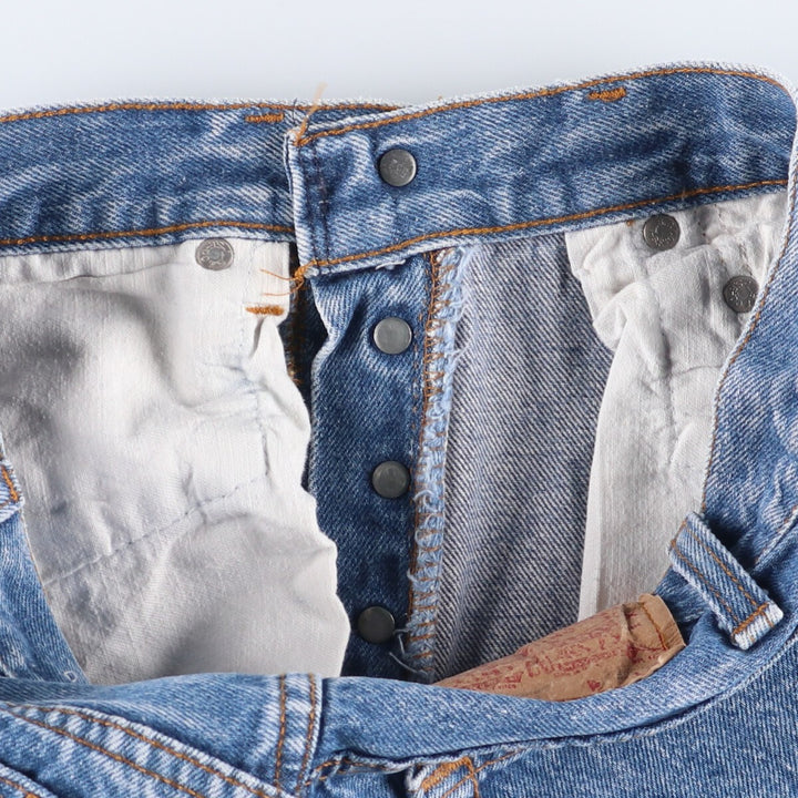 Levi's 501-0115 Straight Denim Pants Women's Size L (w28) Vintage unclear blue type Vintage Second Hand