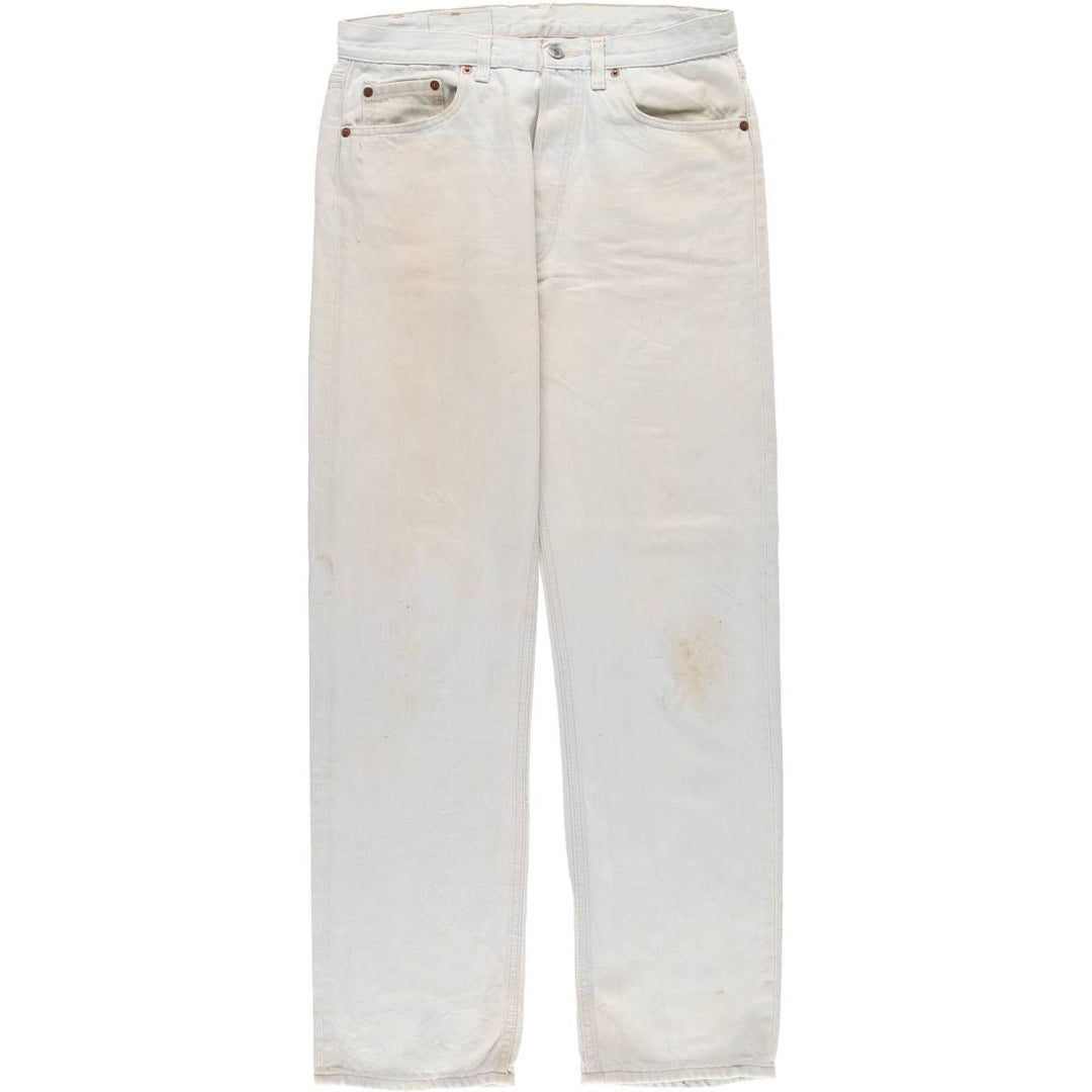 90'S Levi's 501-0105 Straight Denim Pants Made in USA Men's W33 Vintage cotton Blue type light blue Vintage Second Hand
