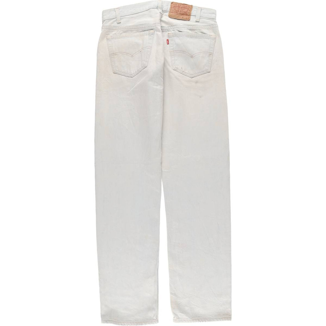 90'S Levi's 501-0105 Straight Denim Pants Made in USA Men's W33 Vintage cotton Blue type light blue Vintage Second Hand