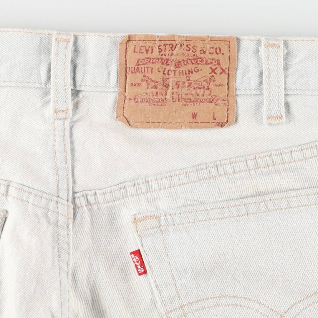 90'S Levi's 501-0105 Straight Denim Pants Made in USA Men's W33 Vintage cotton Blue type light blue Vintage Second Hand