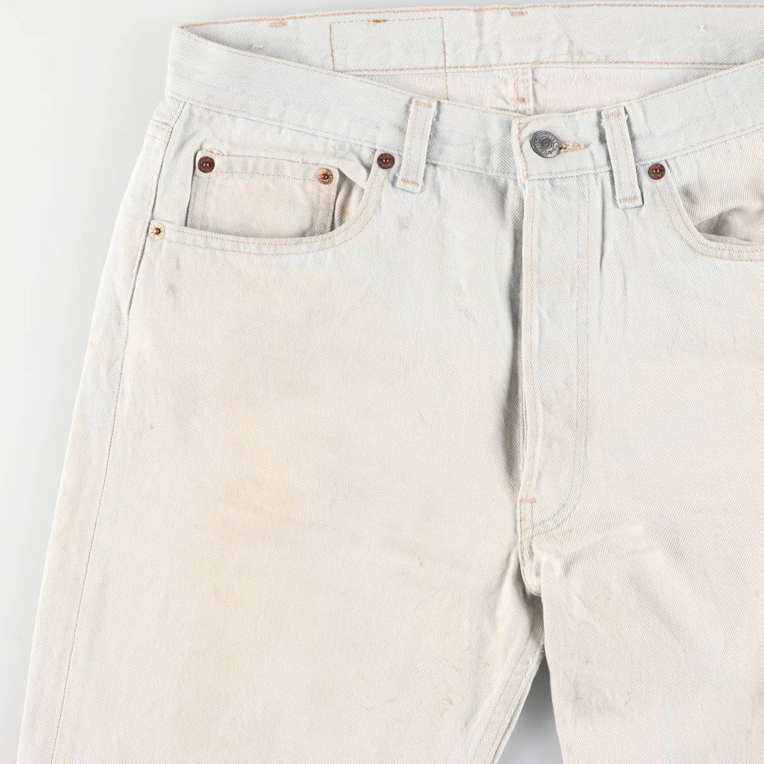 90'S Levi's 501-0105 Straight Denim Pants Made in USA Men's W33 Vintage cotton Blue type light blue Vintage Second Hand