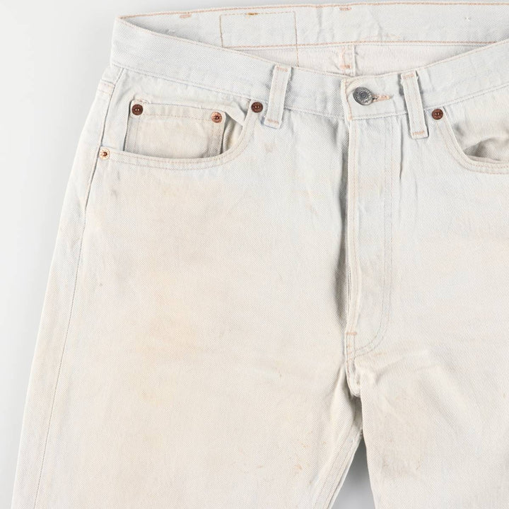 90'S Levi's 501-0105 Straight Denim Pants Made in USA Men's W33 Vintage cotton Blue type light blue Vintage Second Hand