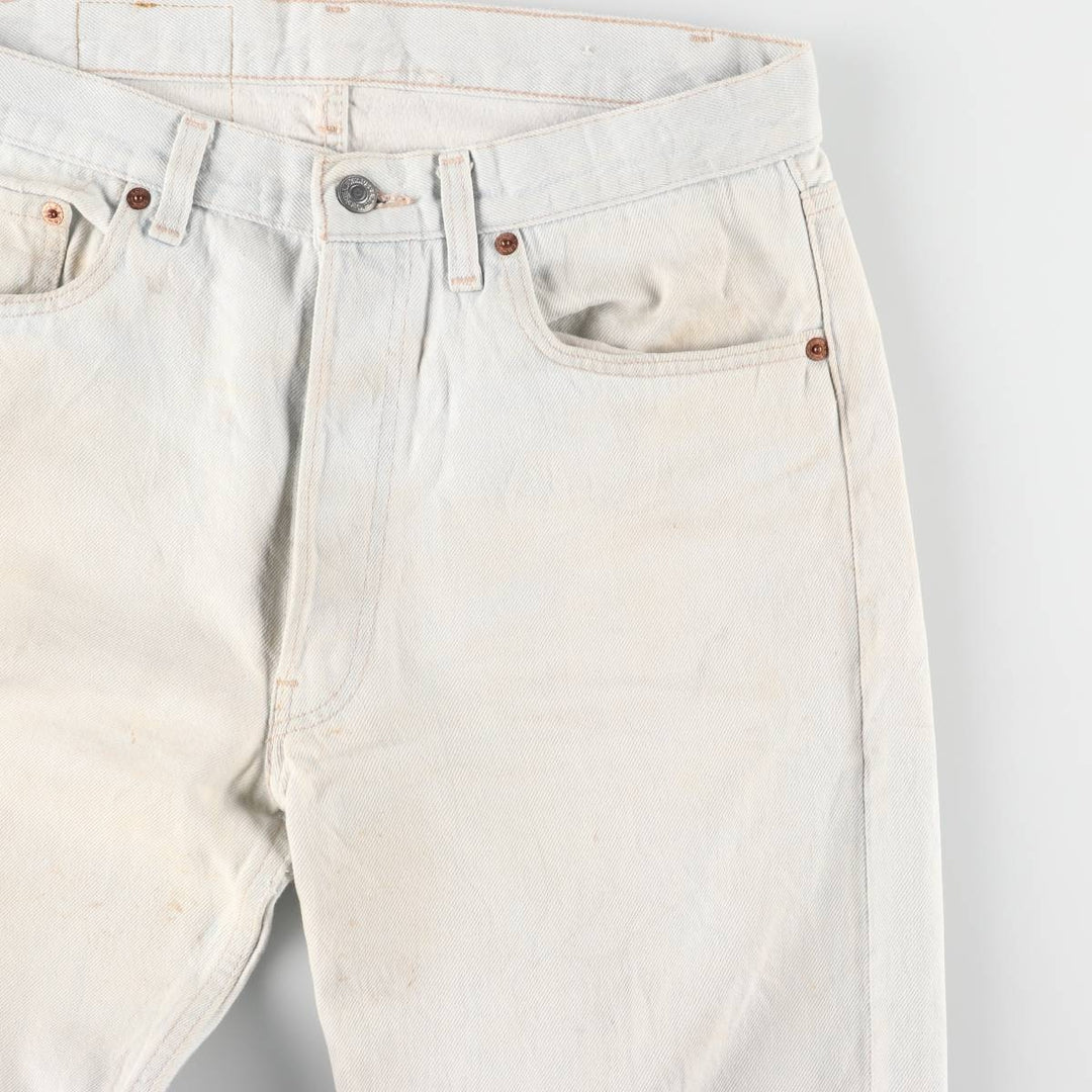 90'S Levi's 501-0105 Straight Denim Pants Made in USA Men's W33 Vintage cotton Blue type light blue Vintage Second Hand