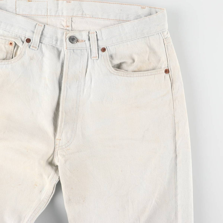 90'S Levi's 501-0105 Straight Denim Pants Made in USA Men's W33 Vintage cotton Blue type light blue Vintage Second Hand