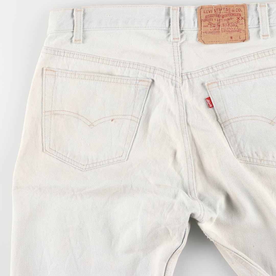 90'S Levi's 501-0105 Straight Denim Pants Made in USA Men's W33 Vintage cotton Blue type light blue Vintage Second Hand