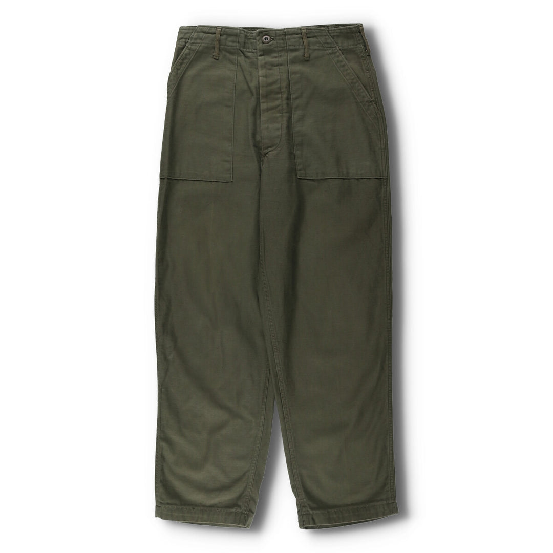 1970'S US military genuine military baker pants made in USA size 34x31 equivalent to men's w31 vintage unclear Khaki type Vintage Second Hand