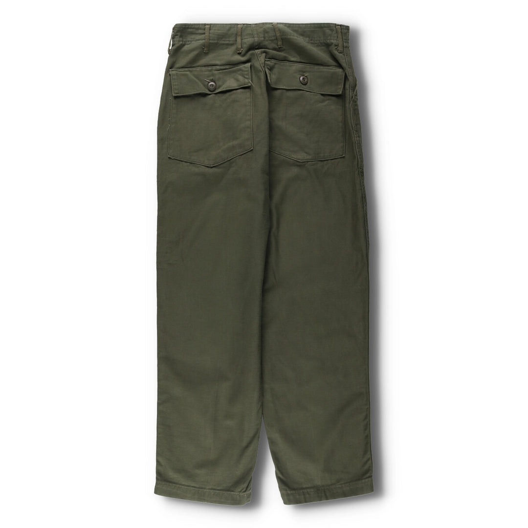 1970'S US military genuine military baker pants made in USA size 34x31 equivalent to men's w31 vintage unclear Khaki type Vintage Second Hand