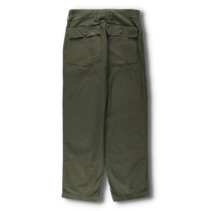 1970'S US military genuine military baker pants made in USA size 34x31 equivalent to men's w31 vintage unclear Khaki type Vintage Second Hand