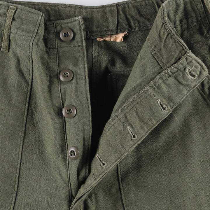 1970'S US military genuine military baker pants made in USA size 34x31 equivalent to men's w31 vintage unclear Khaki type Vintage Second Hand