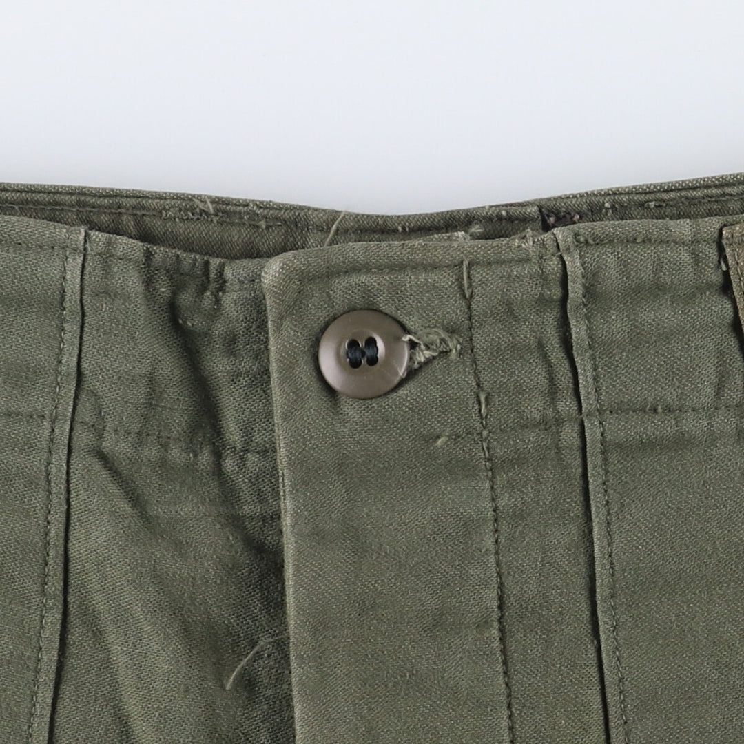 1970'S US military genuine military baker pants made in USA size 34x31 equivalent to men's w31 vintage unclear Khaki type Vintage Second Hand