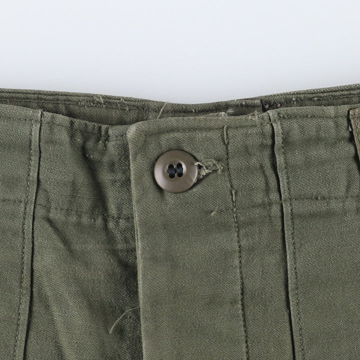 1970'S US military genuine military baker pants made in USA size 34x31 equivalent to men's w31 vintage unclear Khaki type Vintage Second Hand