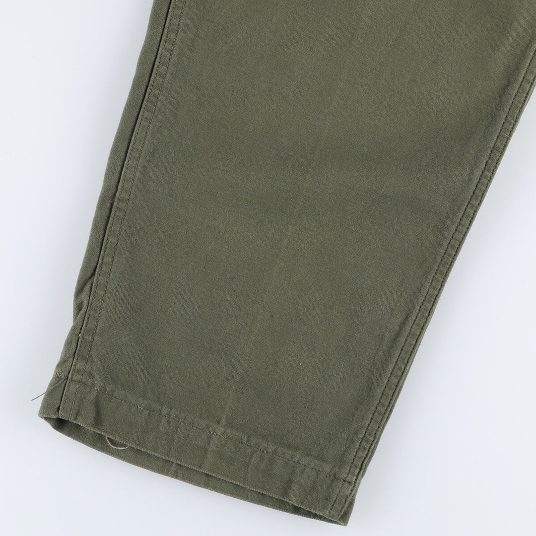 1970'S US military genuine military baker pants made in USA size 34x31 equivalent to men's w31 vintage unclear Khaki type Vintage Second Hand