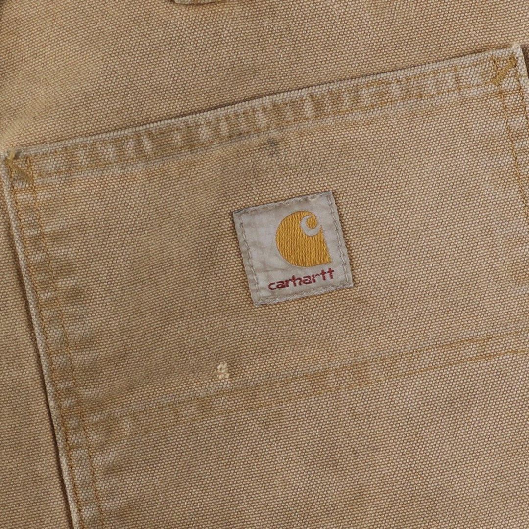 Carhartt Relaxed Fit Double Knee Duck Painter Pants for Men, W34 cotton ocher yellow type Vintage Second Hand