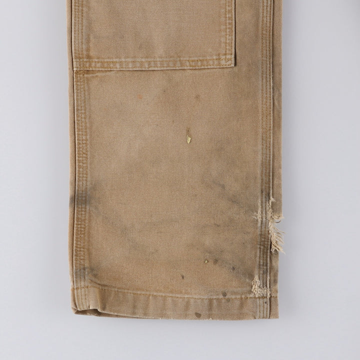 Carhartt Relaxed Fit Double Knee Duck Painter Pants for Men, W34 cotton ocher yellow type Vintage Second Hand