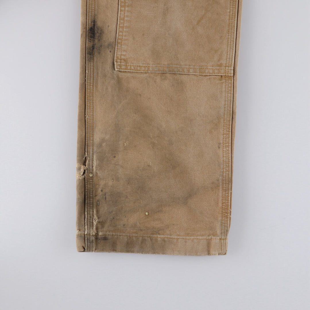 Carhartt Relaxed Fit Double Knee Duck Painter Pants for Men, W34 cotton ocher yellow type Vintage Second Hand