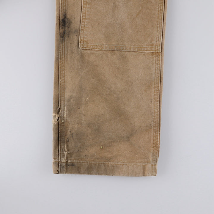 Carhartt Relaxed Fit Double Knee Duck Painter Pants for Men, W34 cotton ocher yellow type Vintage Second Hand