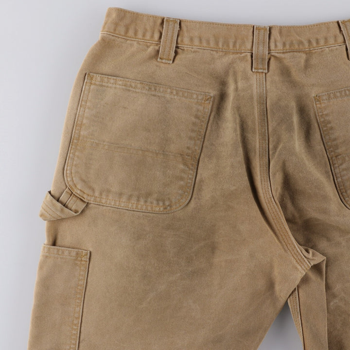 Carhartt Relaxed Fit Double Knee Duck Painter Pants for Men, W34 cotton ocher yellow type Vintage Second Hand