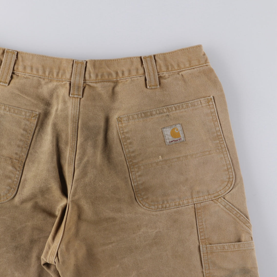Carhartt Relaxed Fit Double Knee Duck Painter Pants for Men, W34 cotton ocher yellow type Vintage Second Hand