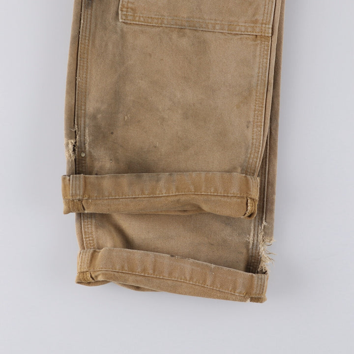 Carhartt Relaxed Fit Double Knee Duck Painter Pants for Men, W34 cotton ocher yellow type Vintage Second Hand