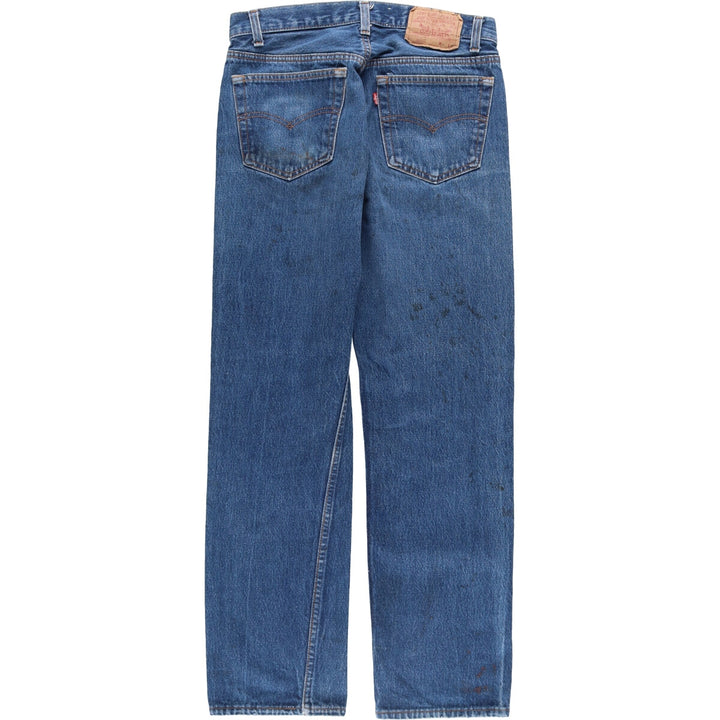 90'S Levi's 501 Straight Denim Pants, Made in USA, Men's, W32, Vintage cotton blue type Vintage Second Hand