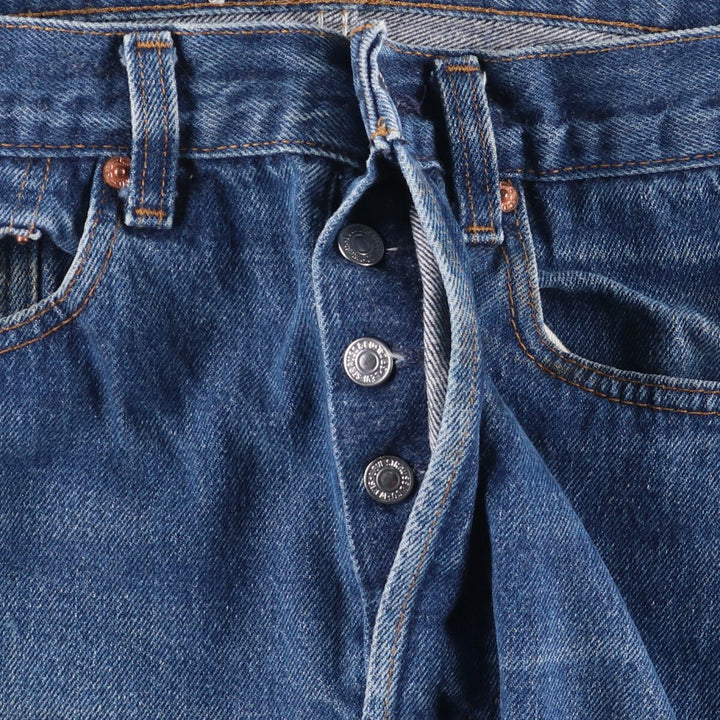 90'S Levi's 501 Straight Denim Pants, Made in USA, Men's, W32, Vintage cotton blue type Vintage Second Hand