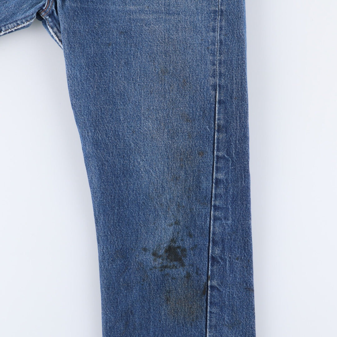 90'S Levi's 501 Straight Denim Pants, Made in USA, Men's, W32, Vintage cotton blue type Vintage Second Hand