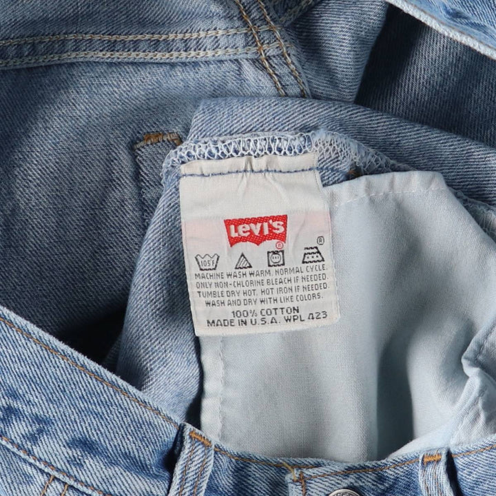 90'S Levi's 501-0193 Straight Denim Pants Made in USA Men's W31 Vintage cotton blue type Vintage Second Hand