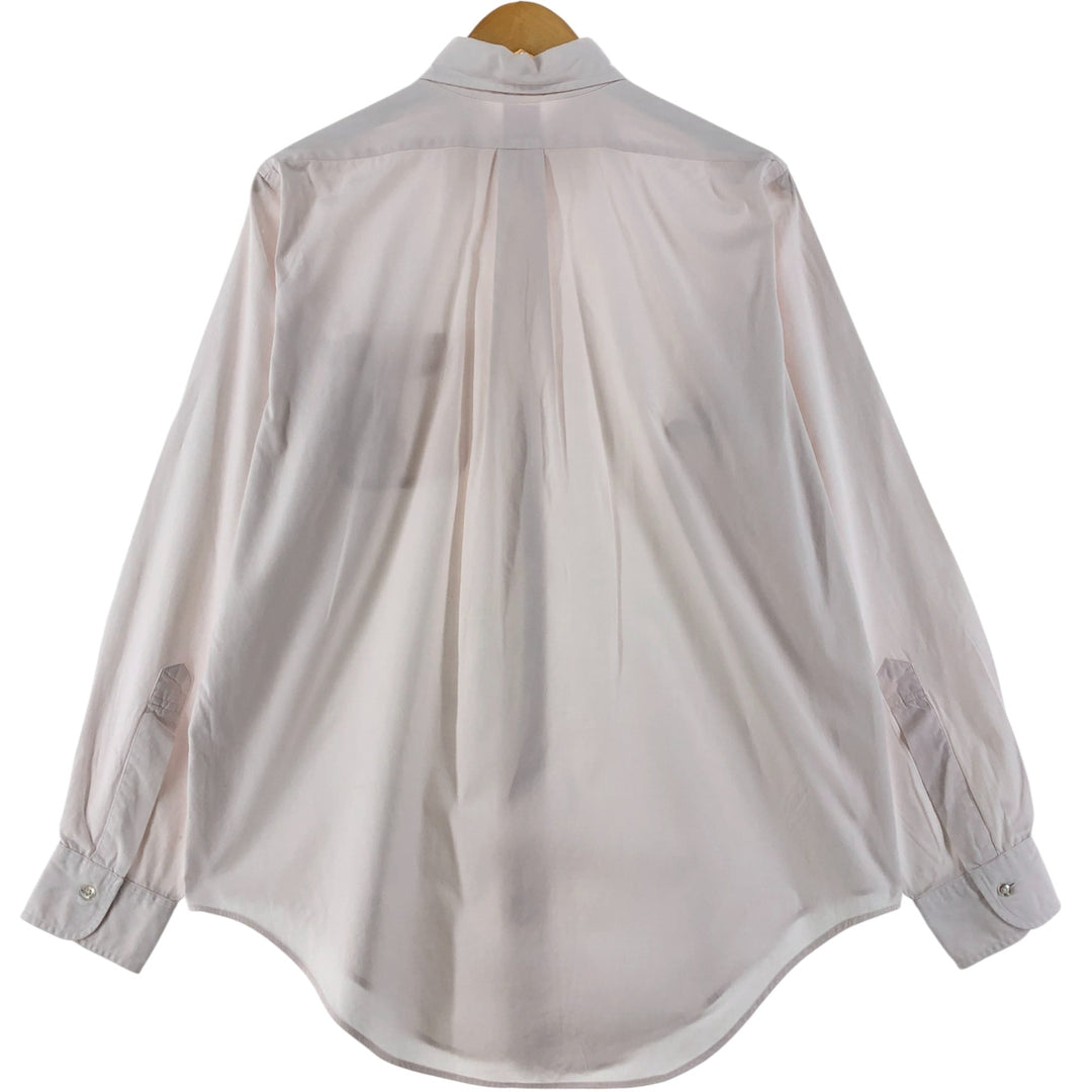 Brooks Brothers MAKERS Long Sleeve Button Down Shirt Made in USA Men's XL Vintage cotton pink type Vintage Second Hand
