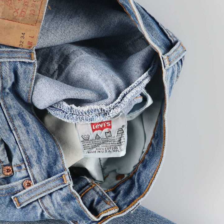 90'S Levi's 501-0000 Straight Denim Pants Made in USA Men's W30 Vintage cotton blue type Vintage Second Hand