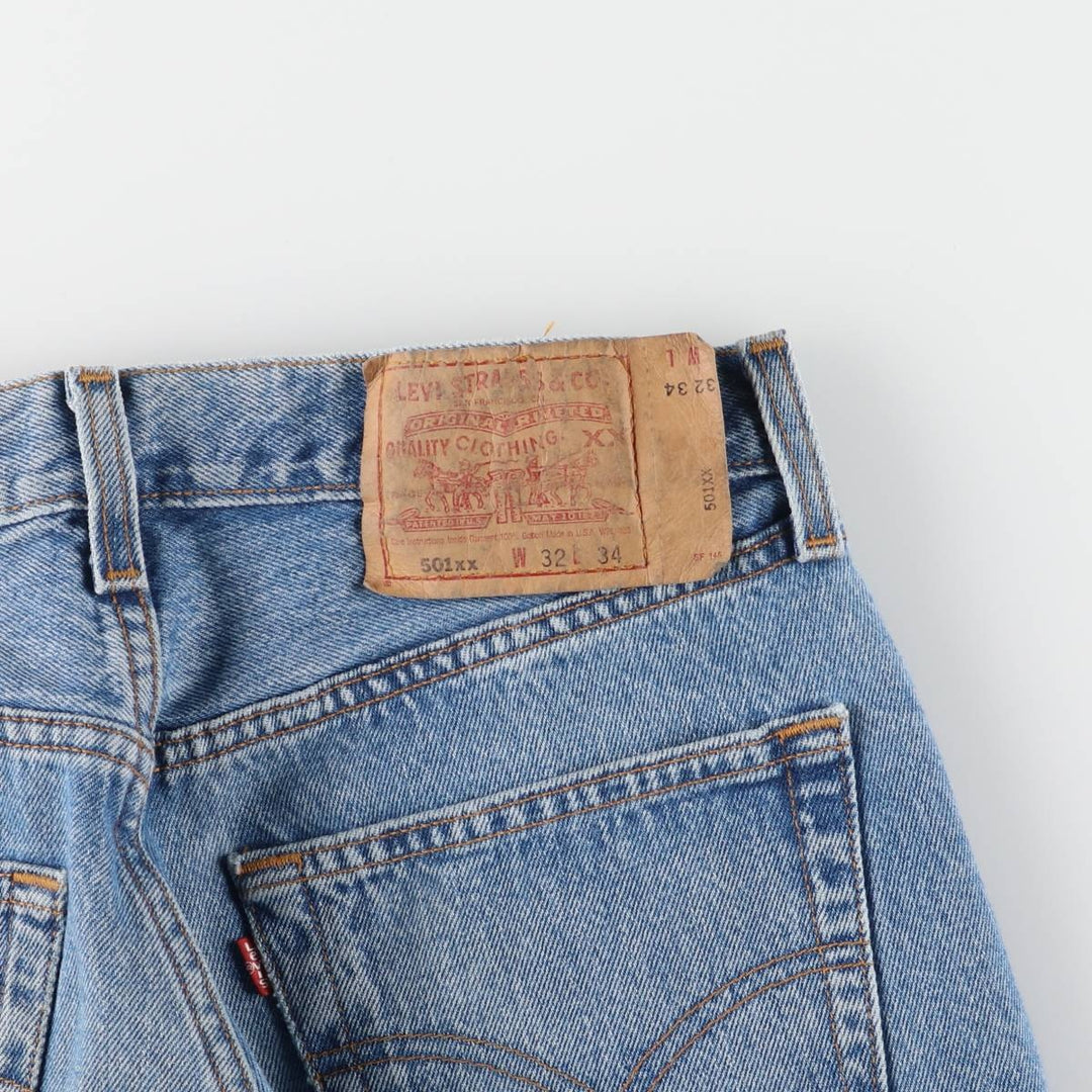 90'S Levi's 501-0000 Straight Denim Pants Made in USA Men's W30 Vintage cotton blue type Vintage Second Hand