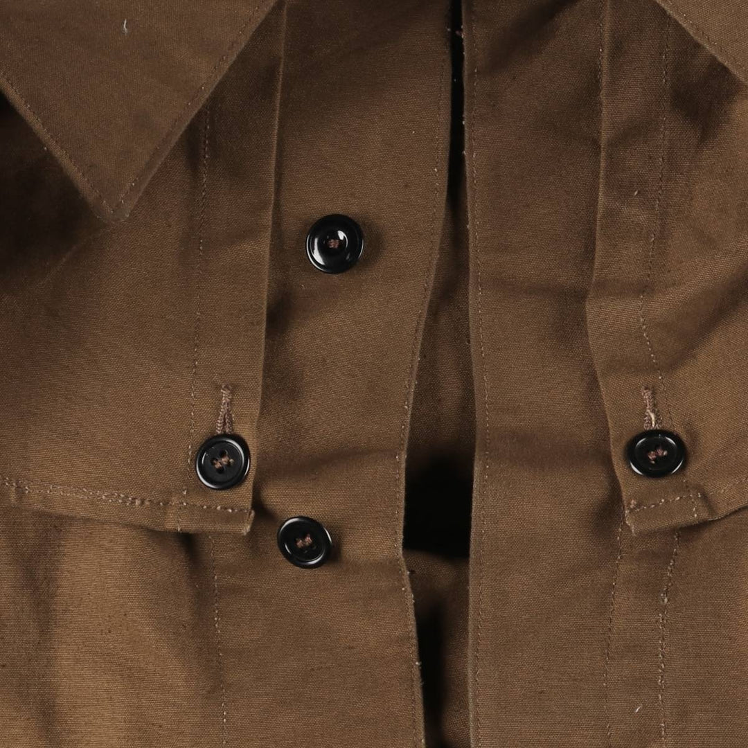 Hydro Air SNCF French National Railway Euro Work Jacket Men's XL Vintage unclear Khaki type brown Vintage Second Hand