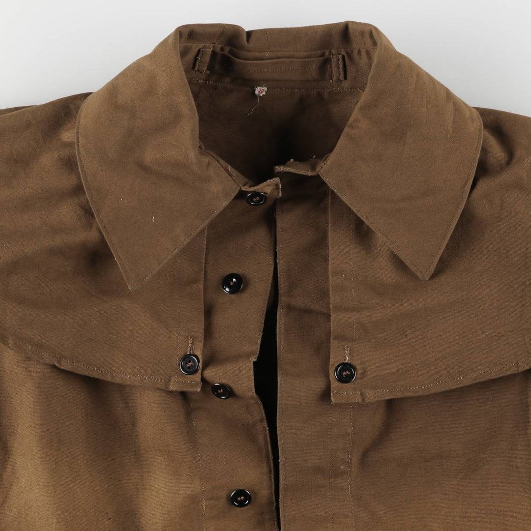 Hydro Air SNCF French National Railway Euro Work Jacket Men's XL Vintage unclear Khaki type brown Vintage Second Hand
