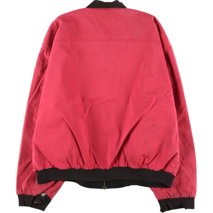 Marlboro Back Logo Reversible Cotton Blouson Men's XL cotton red type Vintage Second Hand