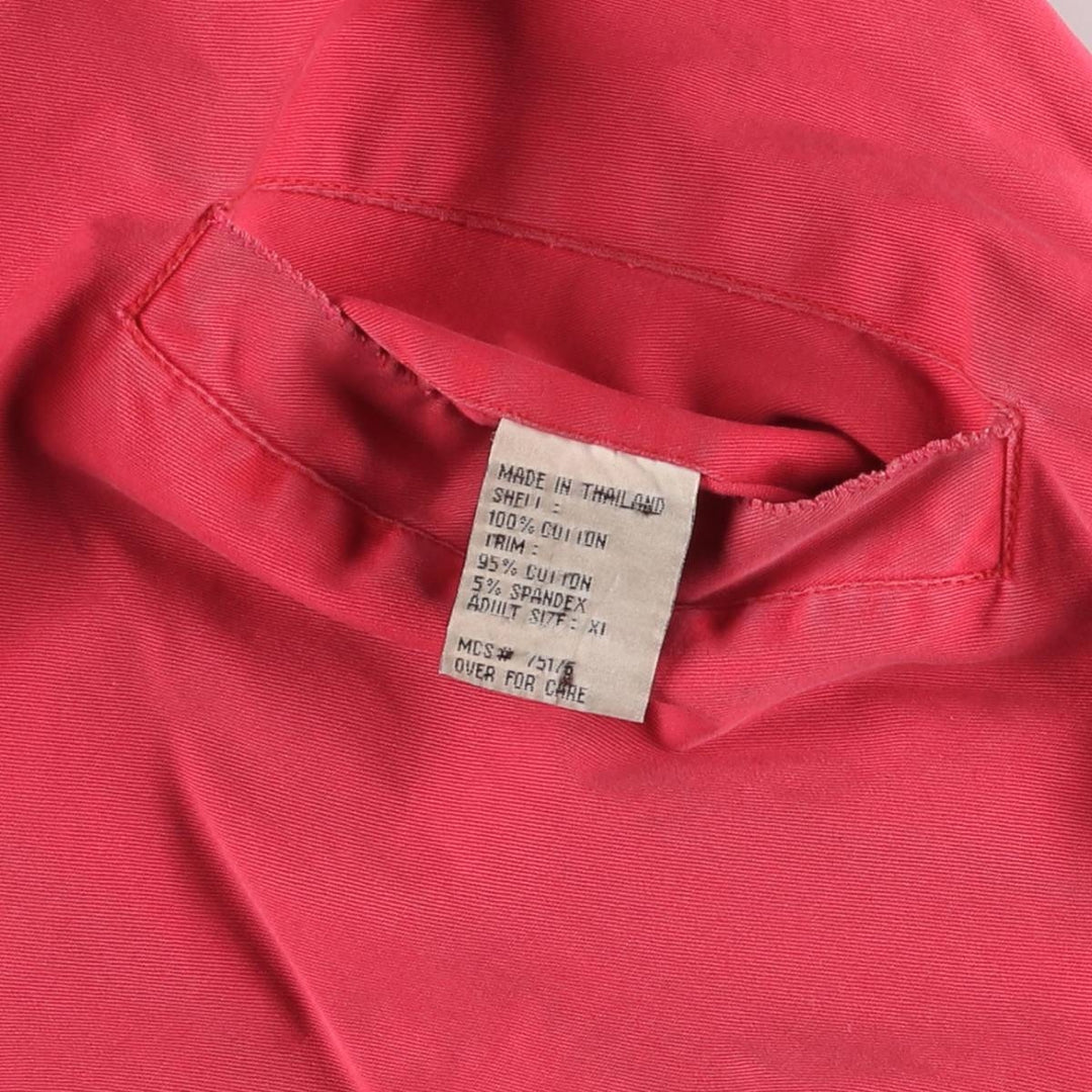 Marlboro Back Logo Reversible Cotton Blouson Men's XL cotton red type Vintage Second Hand