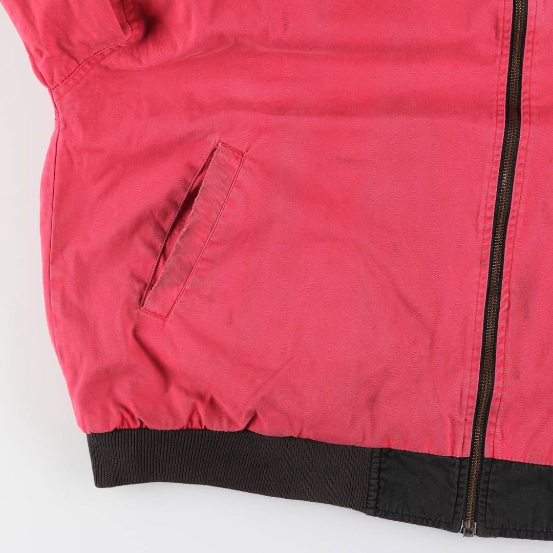 Marlboro Back Logo Reversible Cotton Blouson Men's XL cotton red type Vintage Second Hand