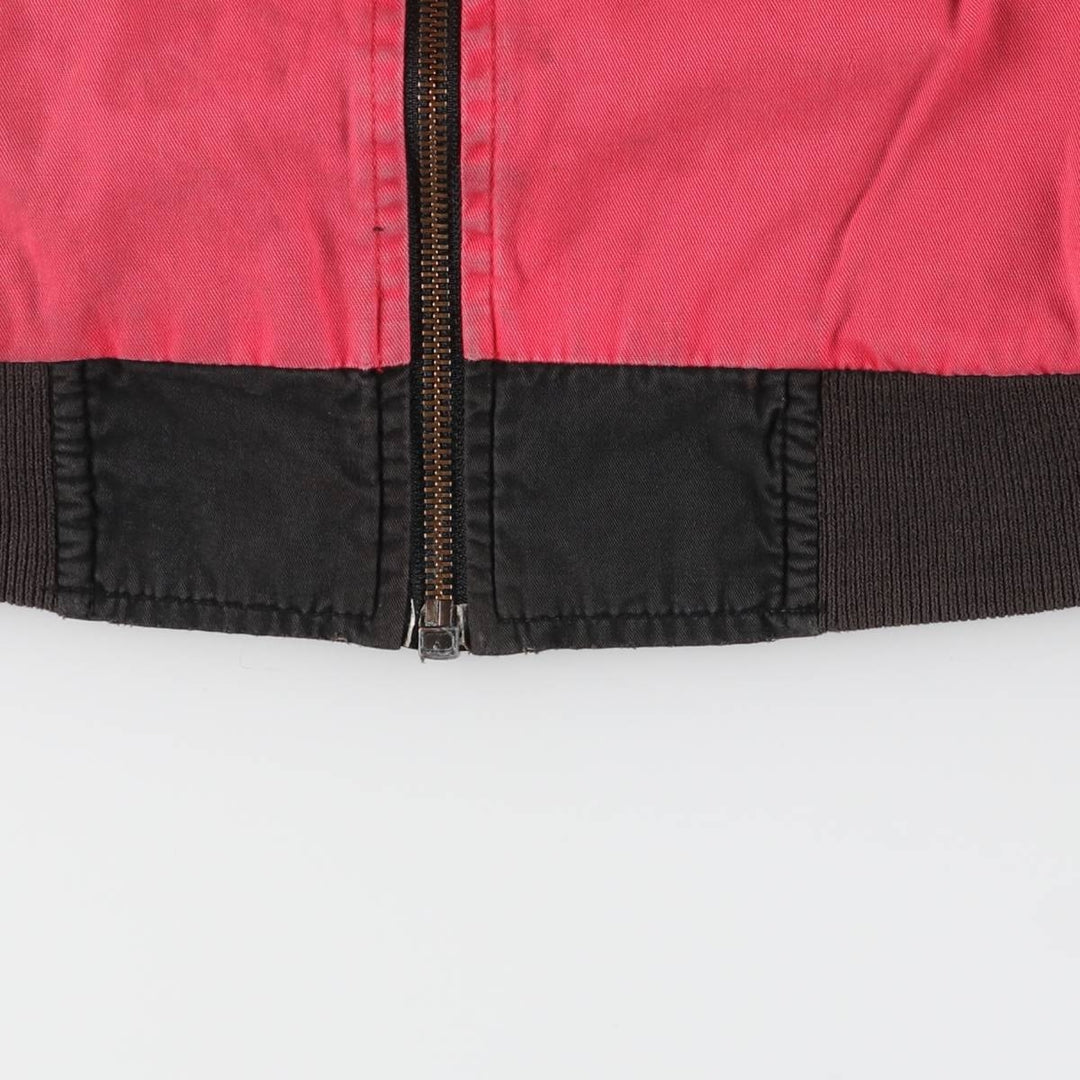 Marlboro Back Logo Reversible Cotton Blouson Men's XL cotton red type Vintage Second Hand