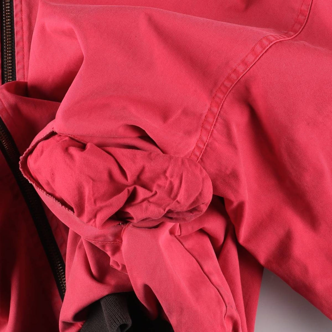 Marlboro Back Logo Reversible Cotton Blouson Men's XL cotton red type Vintage Second Hand