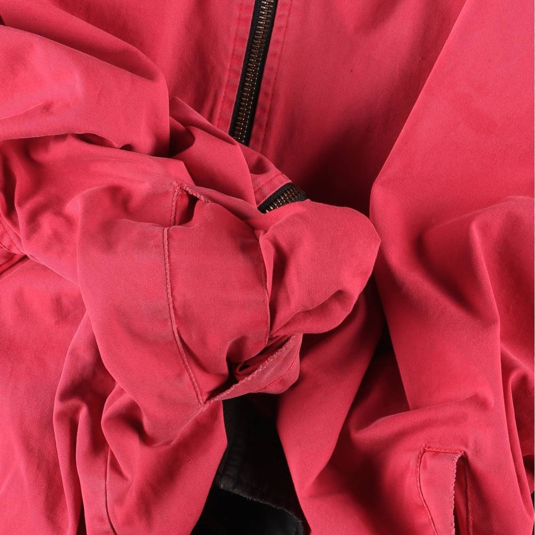 Marlboro Back Logo Reversible Cotton Blouson Men's XL cotton red type Vintage Second Hand