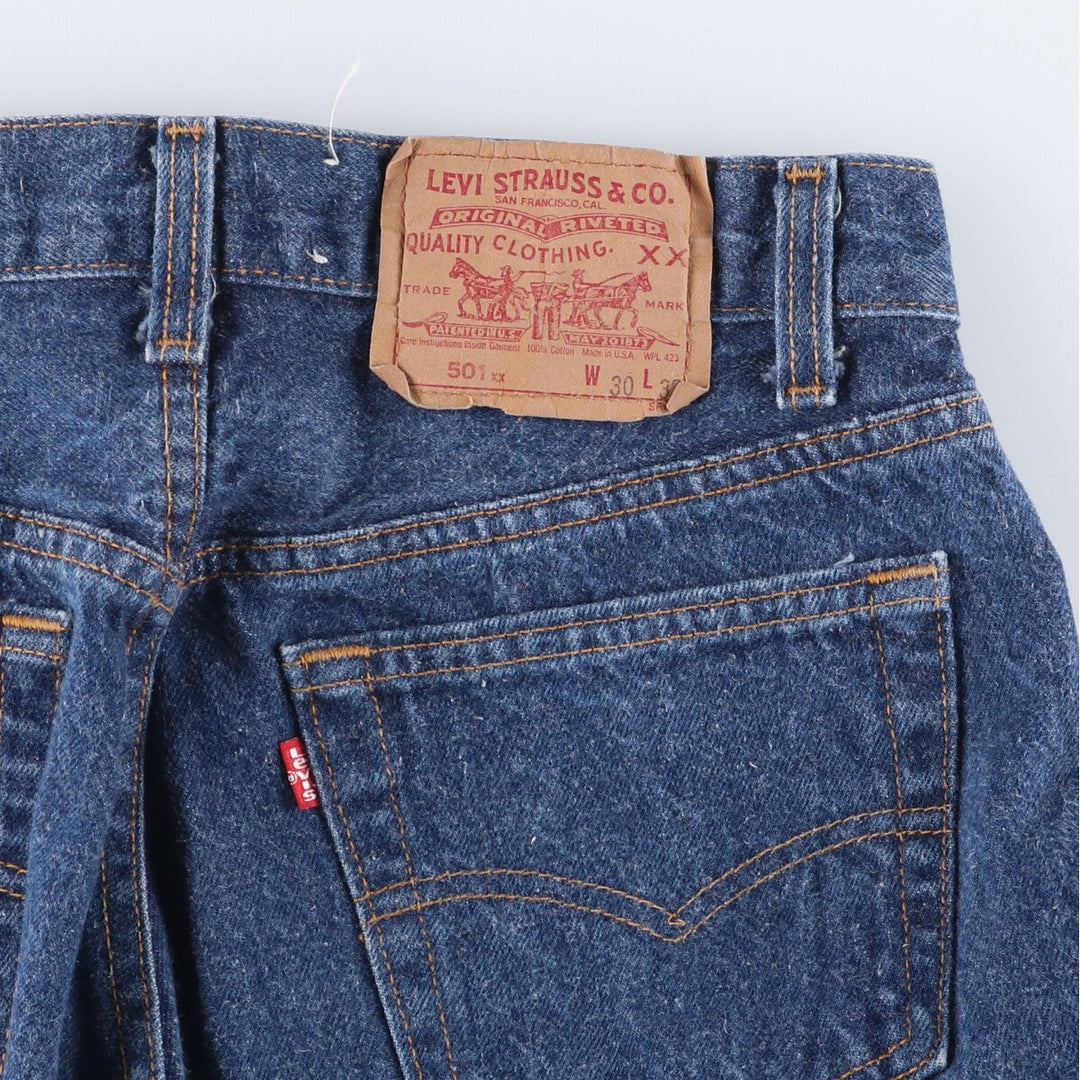 90'S Levi's 501-0000 Straight Denim Pants Made in USA Women's L (w29) Vintage cotton blue type Vintage Second Hand