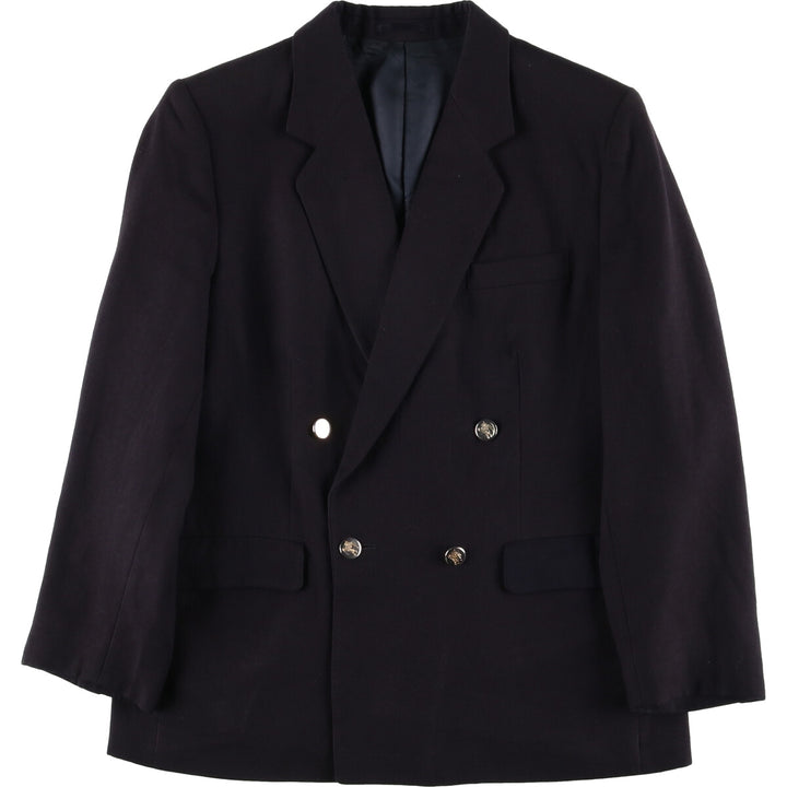 Burberry's double-breasted wool tailored jacket, made in England, size S for men wool black type Vintage Second Hand