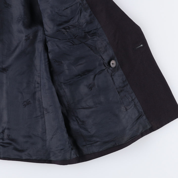 Burberry's double-breasted wool tailored jacket, made in England, size S for men wool black type Vintage Second Hand