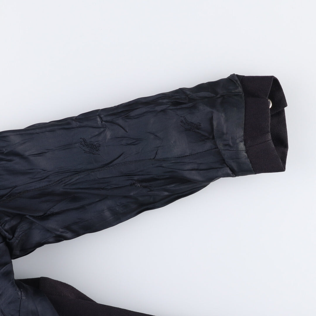 Burberry's double-breasted wool tailored jacket, made in England, size S for men wool black type Vintage Second Hand