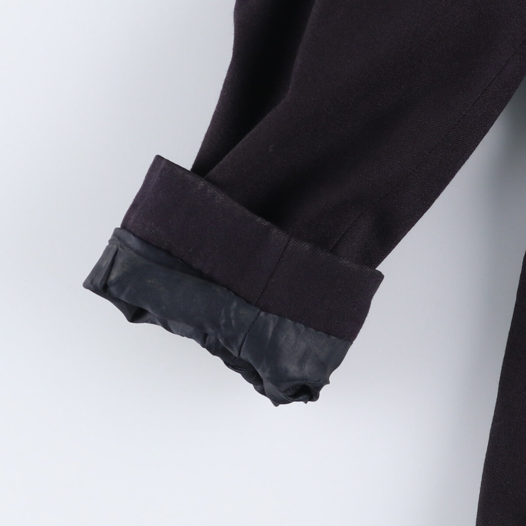 Burberry's double-breasted wool tailored jacket, made in England, size S for men wool black type Vintage Second Hand