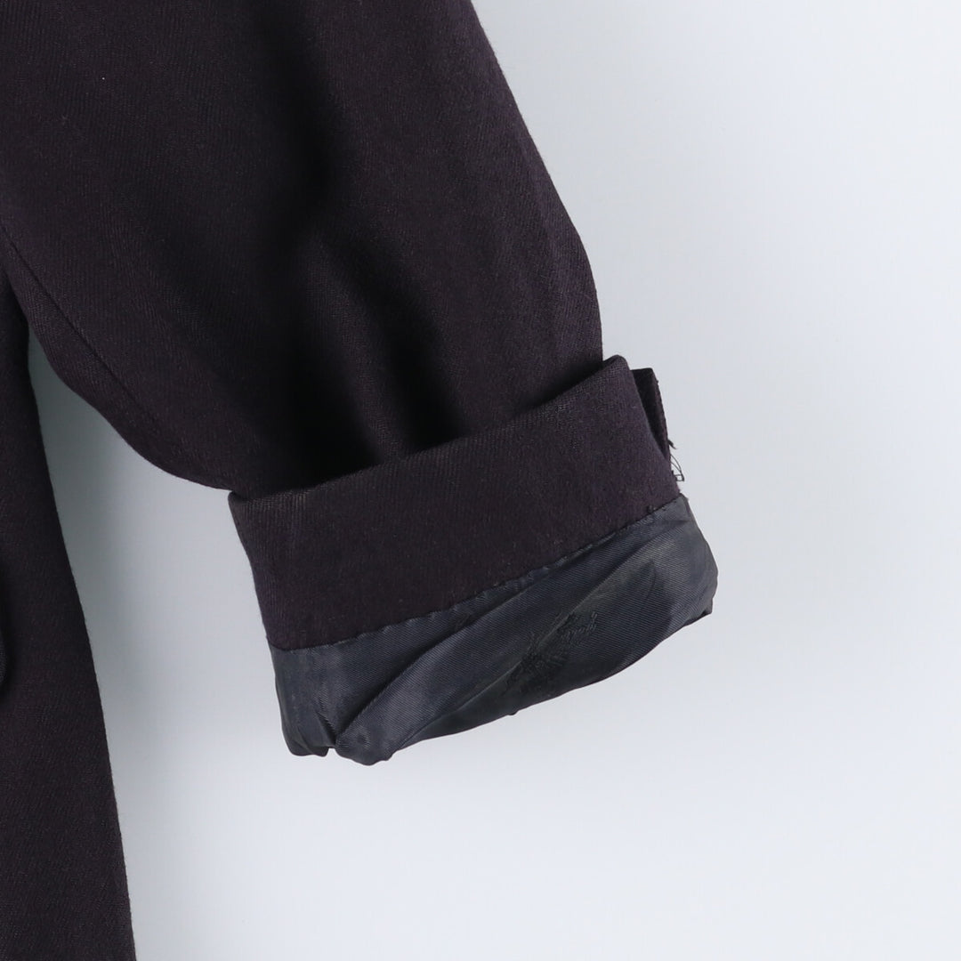 Burberry's double-breasted wool tailored jacket, made in England, size S for men wool black type Vintage Second Hand