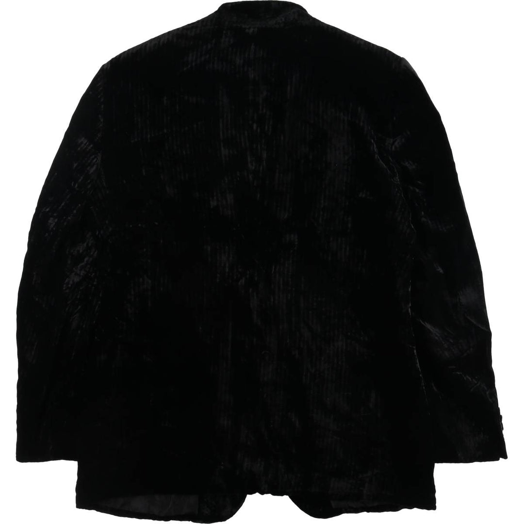 Giorgio Armani velvet tailored jacket made in Italy, size M for men Viscose black type Vintage Second Hand