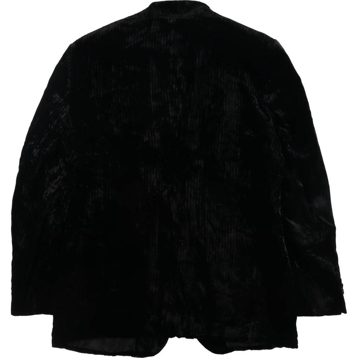 Giorgio Armani velvet tailored jacket made in Italy, size M for men Viscose black type Vintage Second Hand