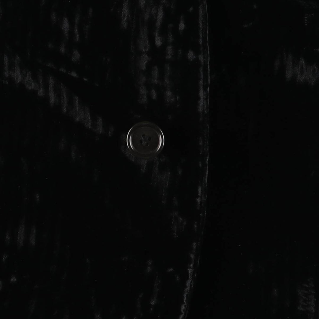 Giorgio Armani velvet tailored jacket made in Italy, size M for men Viscose black type Vintage Second Hand