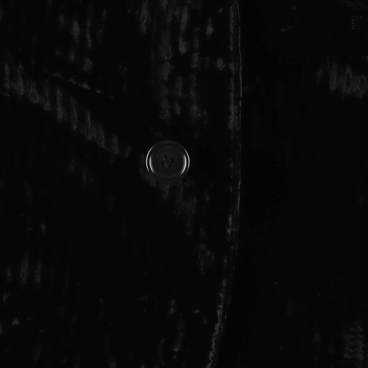 Giorgio Armani velvet tailored jacket made in Italy, size M for men Viscose black type Vintage Second Hand