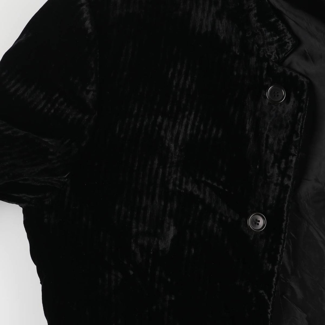 Giorgio Armani velvet tailored jacket made in Italy, size M for men Viscose black type Vintage Second Hand