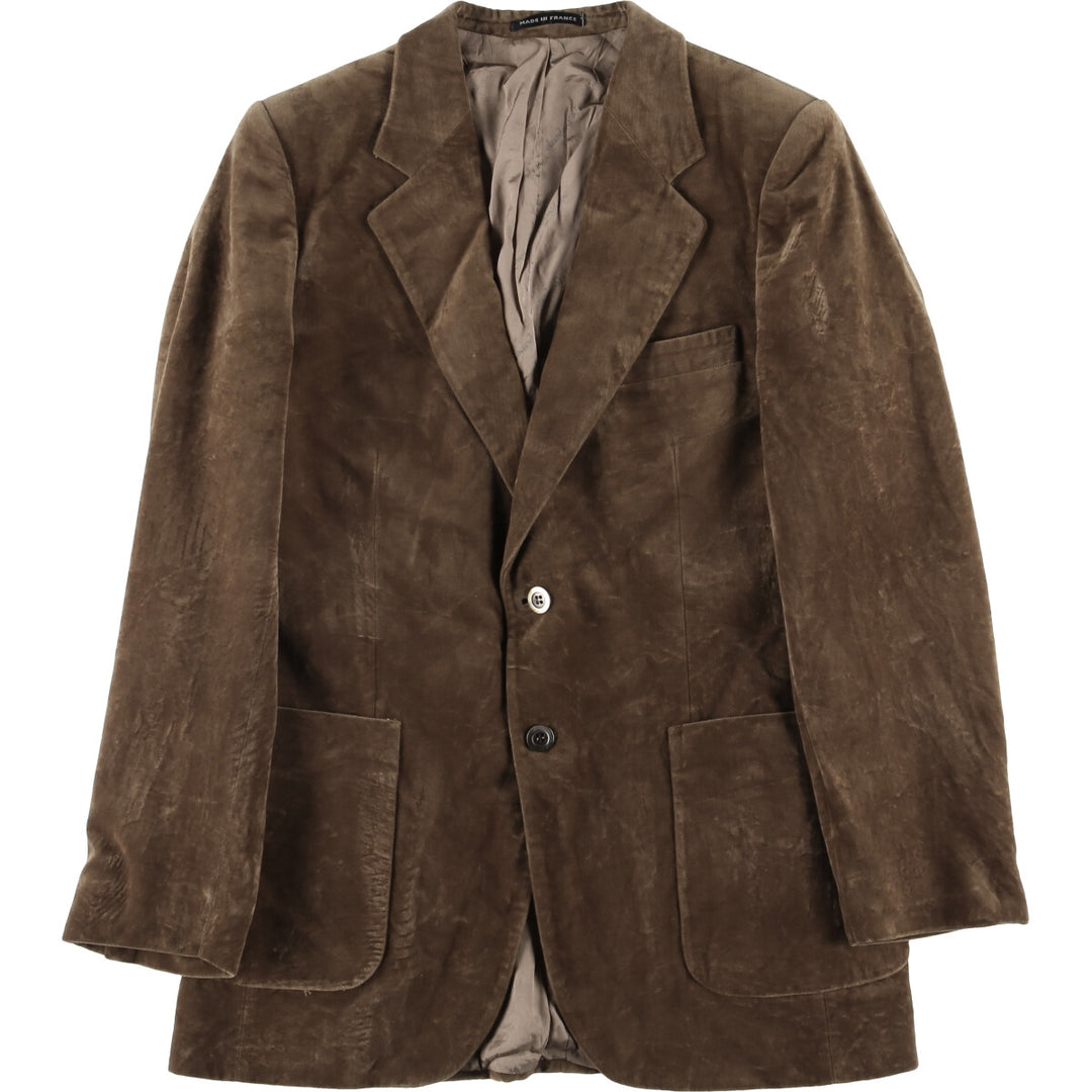 Yves Saint Laurent Velvet Tailored Jacket Made in France Men's S size unclear brown type Vintage Second Hand